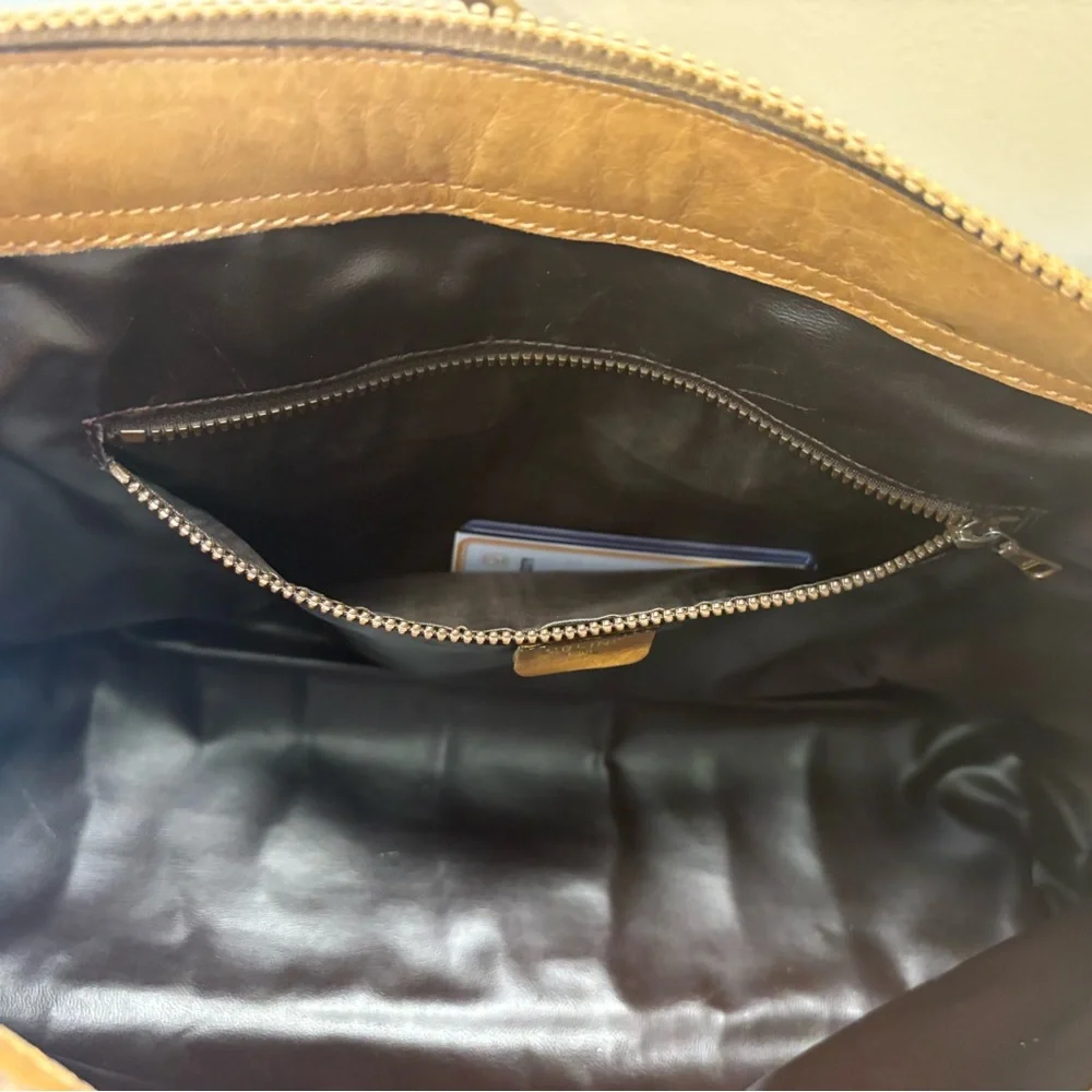 Authentic Vintage Celine Macadam Boston BagTriomphe Canvas Leather Italy Entrupy - Picture 11 of 13